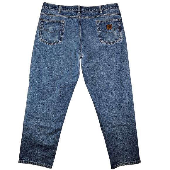 Carhartt Jeans 42x30 (41x29) B17 Relaxed Heavyweight Denim Stonewash Work Pant - Picture 5 of 16